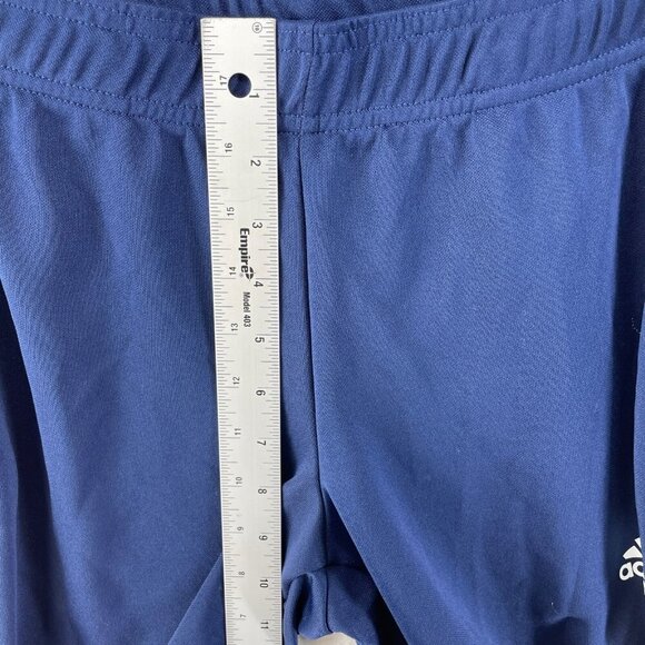 Adidas Track Pants Mens S Blue & White 3-Stripe Primegreen Aeroready Tapered - Picture 4 of 10